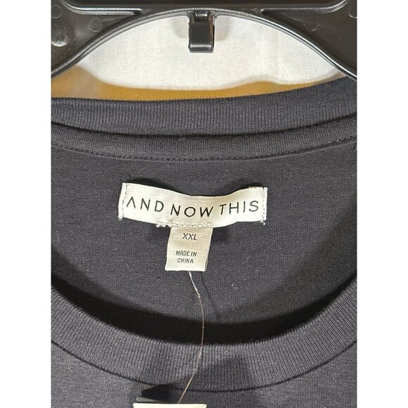 And Now This Men's Basic T-Shirt, Jet Black, NWT, Size XXL - Picture 3 of 5